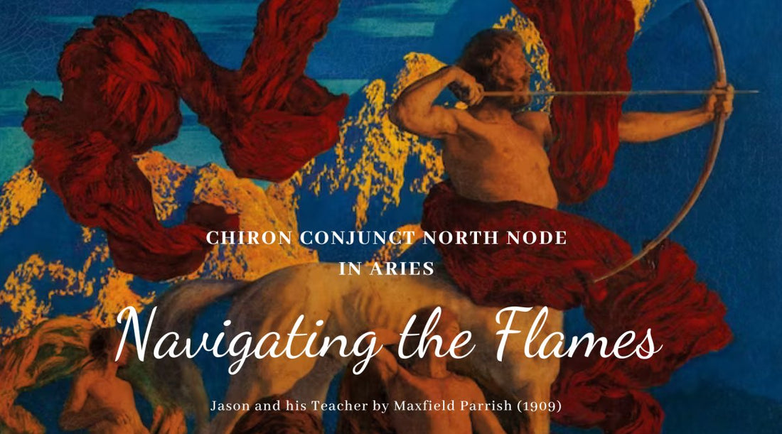 Navigating the Flames: Chiron Conjunct North Node in Aries - Astrology House