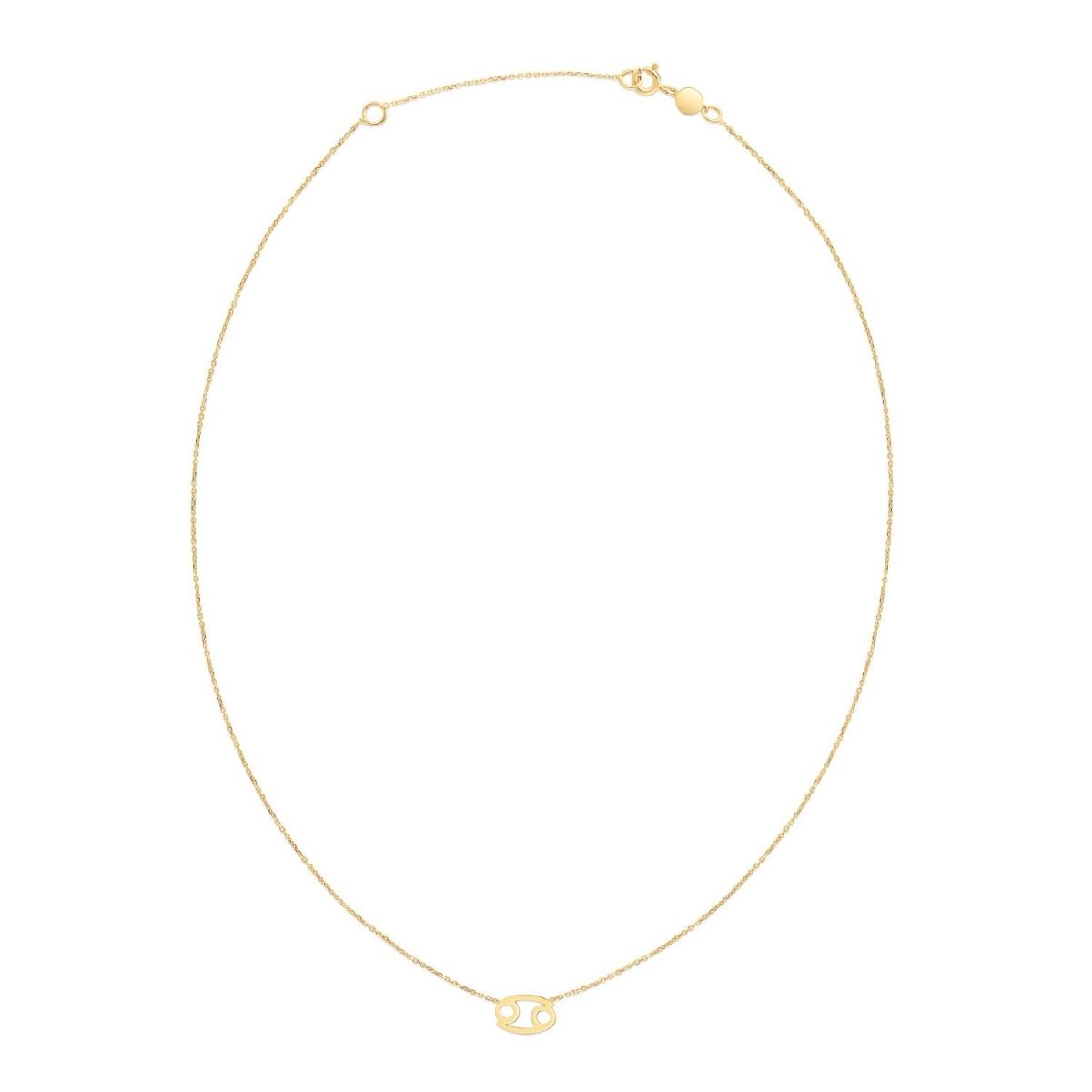 14K Yellow Gold Cancer Necklace - Astrology House