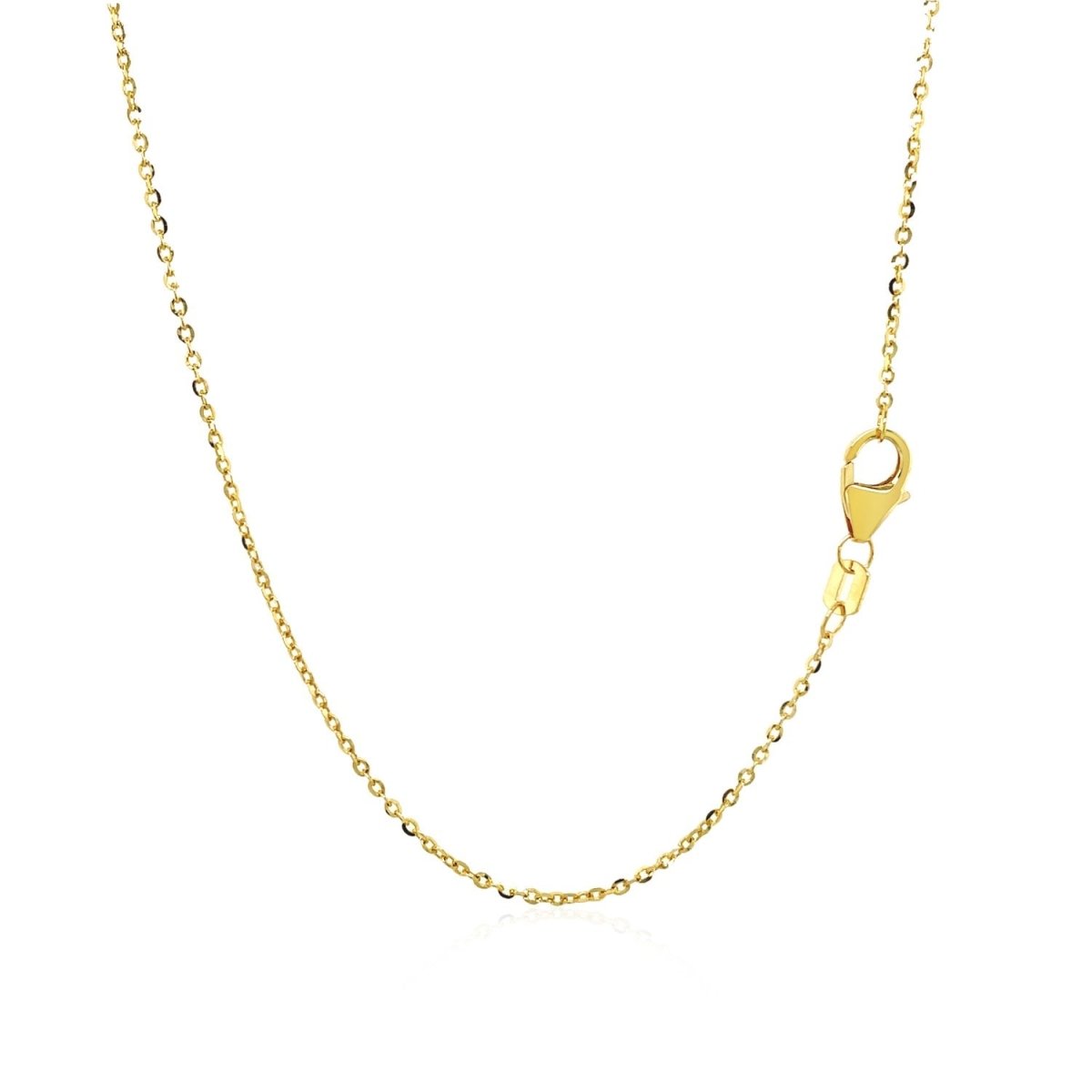 14k Yellow Gold Double - Strand Chain Necklace with Puff Moon and Star - Astrology House