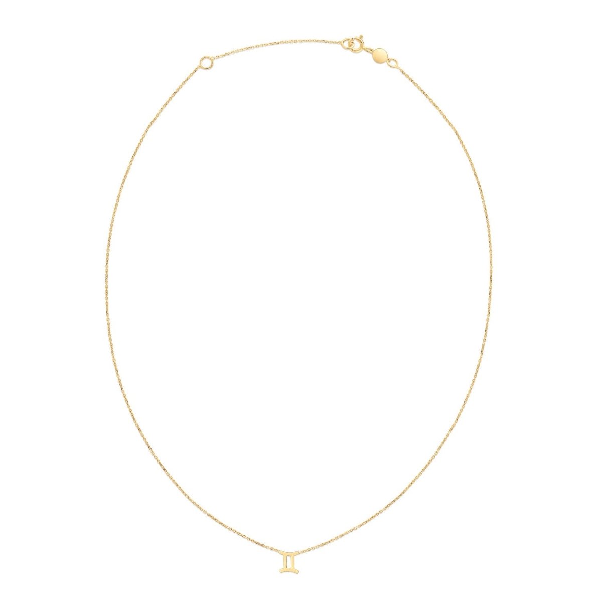 14K Yellow Gold Gemini Necklace - Astrology House