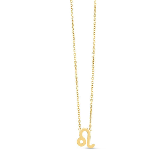 14K Yellow Gold Leo Necklace - Astrology House