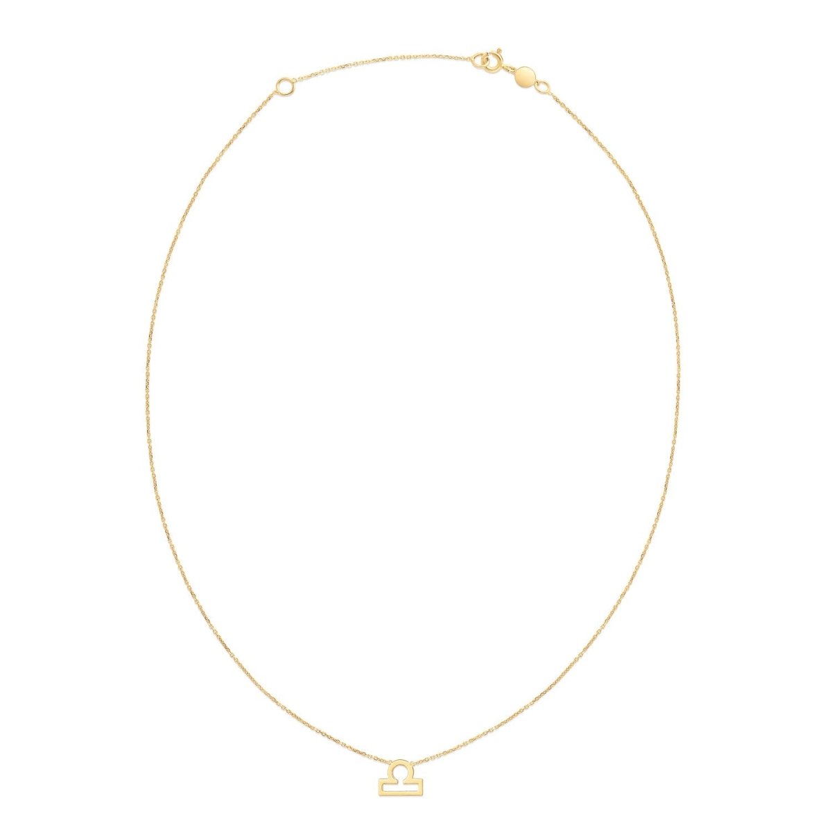 14K Yellow Gold Libra Necklace - Astrology House