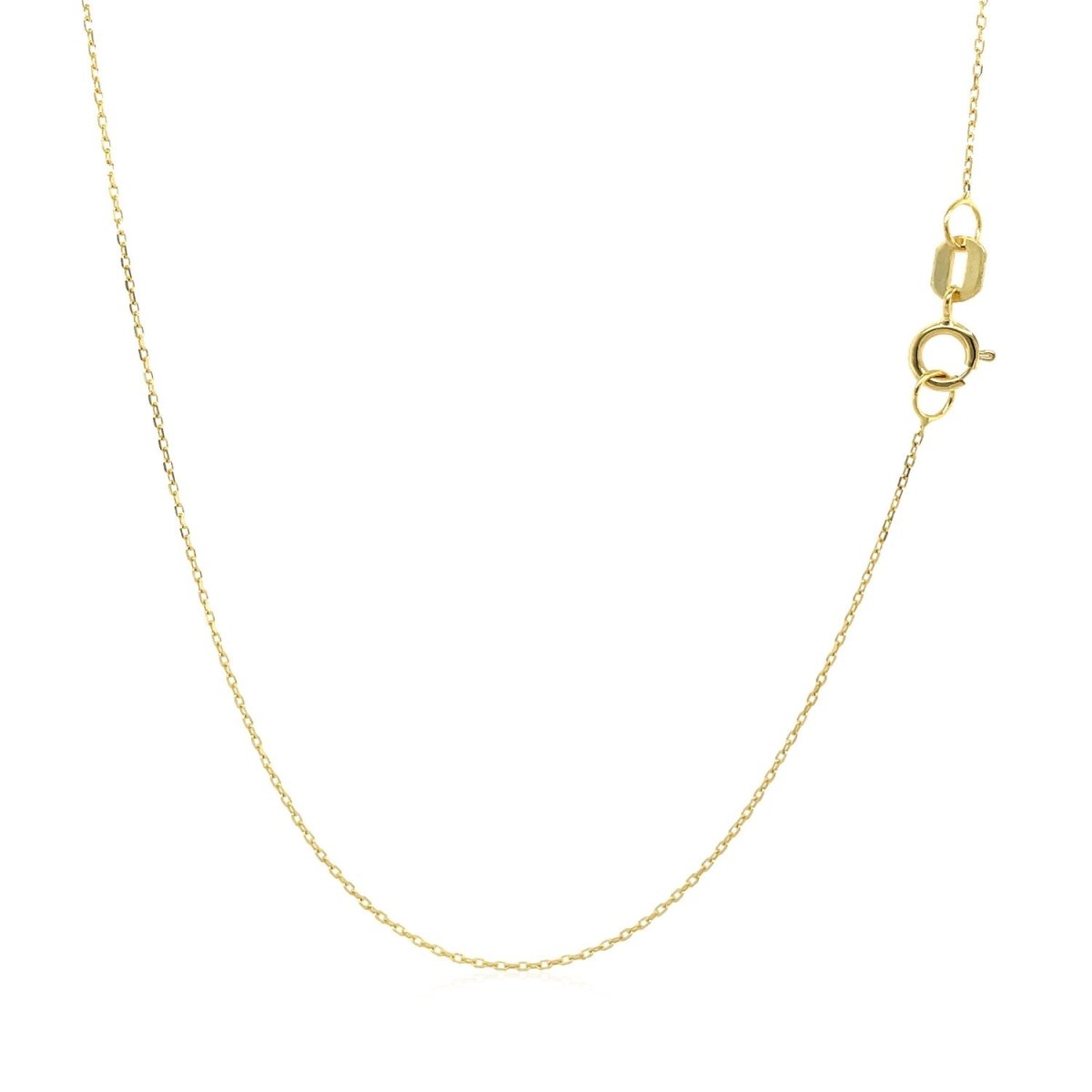 14k Yellow Gold Necklace with Moon - Astrology House