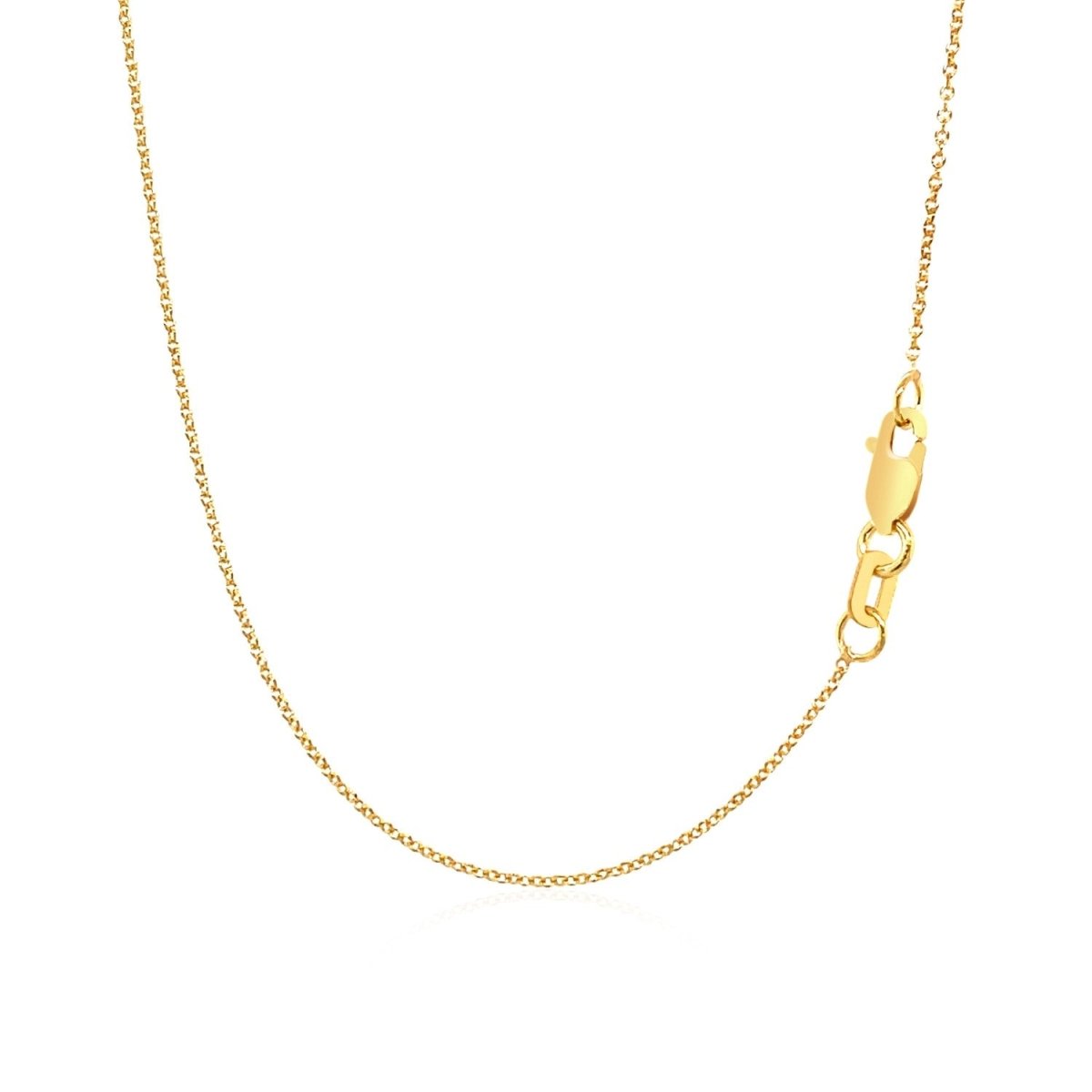 14k Yellow Gold Polished Moon Necklace with Diamond - Astrology House