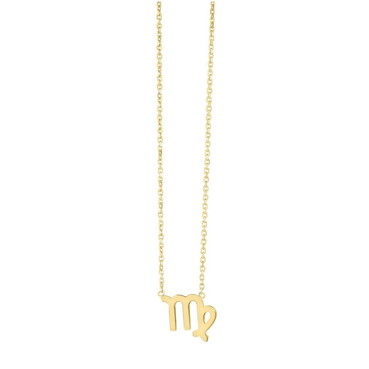 14K Yellow Gold Virgo Necklace - Astrology House
