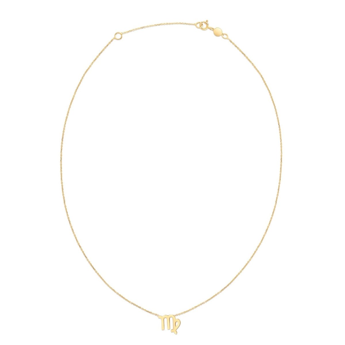 14K Yellow Gold Virgo Necklace - Astrology House