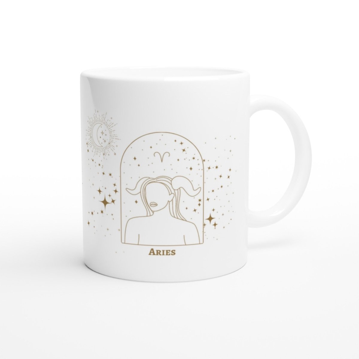 Aries Zodiac Personalized Mug - White 11oz Ceramic Mug - Astrology House