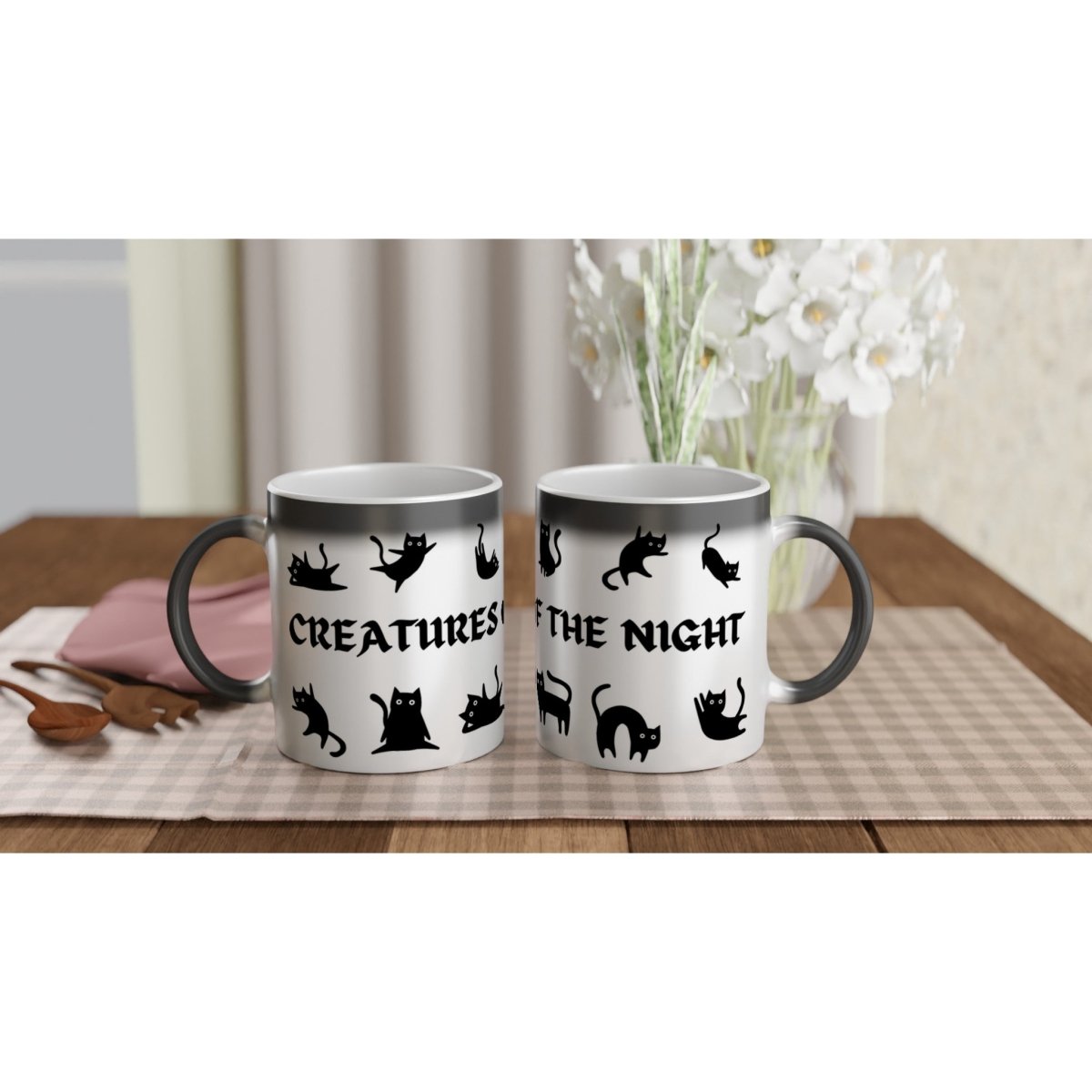 Black Cat "Creatures of the Night" Magic Mug - Astrology House