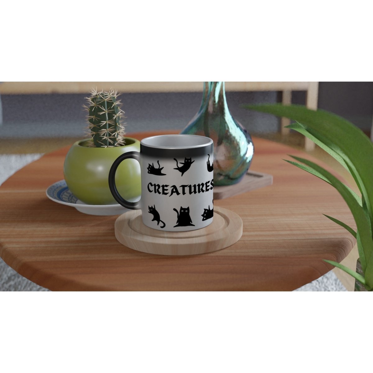 Black Cat "Creatures of the Night" Magic Mug - Astrology House