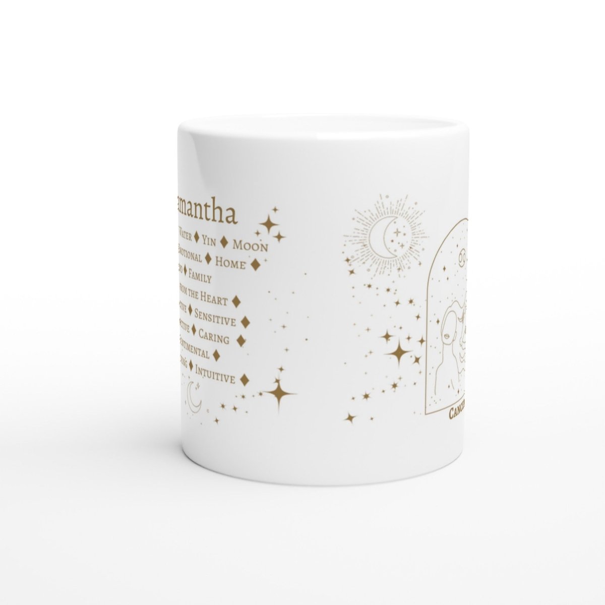 Cancer Zodiac Personalized Mug -White 11oz Ceramic Mug - Astrology House