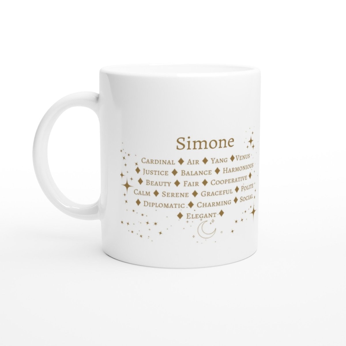 Libra Zodiac Personalized Mug - White 11oz Ceramic Mug - Astrology House